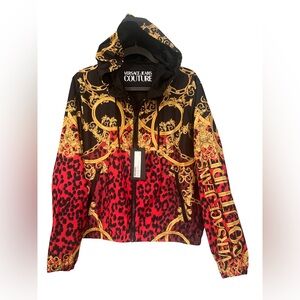 Versace Jeans Couture 100% AUTHENTIC LEOCHAIN Multicolor Windbreaker Size 46 NWT